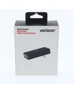 Verizon NEW USB-C Wall Charger 65W 3.25AMP Black - (TVL65WGANTYPEC)