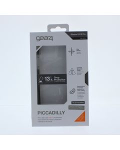 Gear4 A-STOCK Case FIT Apple iPhone 12/ 12 Pro, iPhone 6.1" (2020) PICCADILLY D30 Clear/Black - (IC1261PICBLK)
