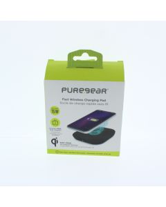 Pure Gear A-STOCK Wireless Charging Pad Micro USB Wall Charger 15W Black - (63466PG)