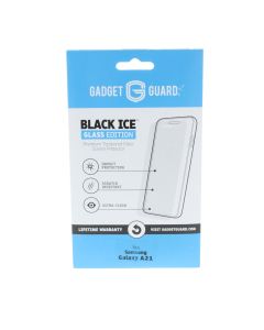 Gadget Guard NEW Screen Protector FIT Samsung Galaxy A21 BLACK ICE Clear 