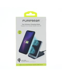 Pure Gear NEW Wireless Charging Stand Micro USB 10W 3AMP Black/Silver - (63458PG)