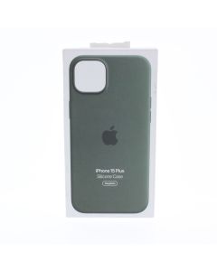 Apple NEW Case FIT Apple iPhone 15 Plus Silicone Case Magsafe Cypress - (MT183ZM/A)