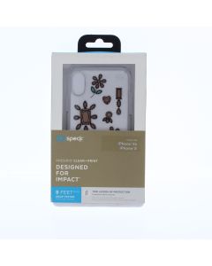 Speck NEW Case FIT Apple iPhone Xs. iPhone X ‎Dancing Diamonds Peach Gold/Clear - (117131-7556)