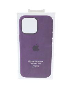 Apple NEW Case FIT Apple iPhone 16 Pro Max Silicone Case Magsafe Plum - (MYYW3ZM/A)