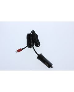Verizon NEW Car Lighter to Attached Lightning Car Charger 12W 2.4AMP Red - (VPC24LGHT-M1)