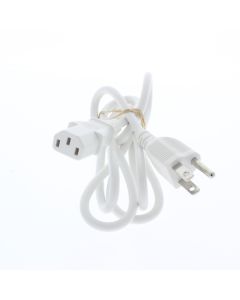 Universal A-STOCK 300V I-SHEN LL81924 TYPE SVT 3-Prong Cable White - (E315167)