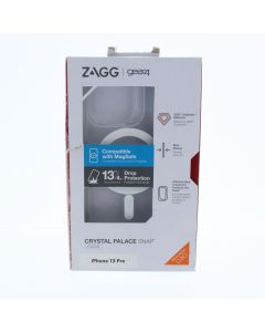 Gear4 A-STOCK Case FIT Apple iPhone 13 Pro, iPhone 6.1" 2021 Crystal Palace Snap Magsafe D30 (Gear4) Clear  - (IC2161PCRTSNCLRTMO)
