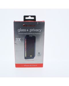 ZAGG NEW Screen Protector FIT Apple iPhone 8/7/6s/6 Glass + privacy Tinted 