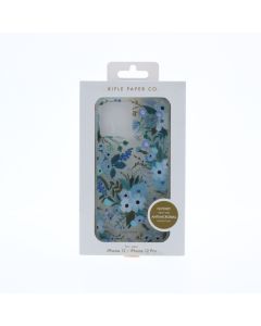 Rifle Paper A-STOCK Case FIT Apple iPhone 12 / iPhone 12 Pro ANTIMICROBIAL Garden Party Blue - (CM043546)