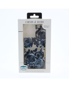 Carson &amp; Quinn A-STOCK Case FIT Apple iPhone 12 Pro Max Navy Blooms 
