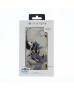 Carson &amp; Quinn A-STOCK Case FIT Apple iPhone 5.4" (2020) Blue Leaves 