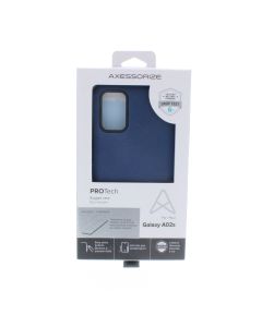 Axessorize NEW Case FIT Samsung Galaxy A02s PROTech rugged case with screen protector Blue navy - (SAMRTEMPA02SBL)