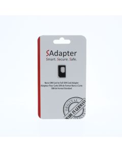 Universal NEW (SAdapter) Nano Sim Card to Full Sim Card Adapter  Black 