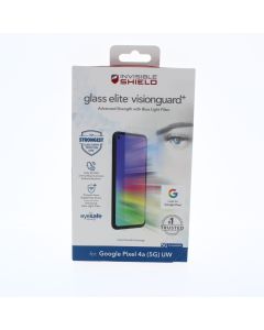 ZAGG NEW Screen Protector FIT Google Pixel 4a 5G UW Glass elite visionguard+ Clear - (ZAG200106849-V)