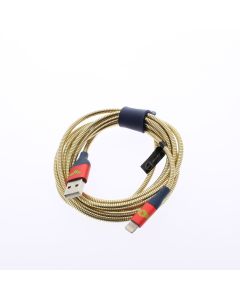 Universal A-STOCK Cable USB-A To Lightning 2 Meter (6 ft) Wonder Woman Super Hero Gold 