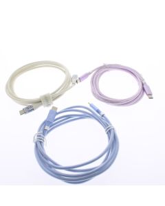 Universal A-STOCK Braided Cable USB-C To USB-C 1.8 Meter (5.9 ft) Mixed 