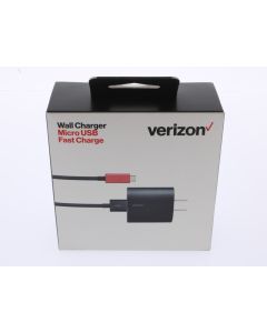 Verizon NEW USB-A Wall Charger 24W 6 FT. Usb To Micro Usb Cable Included Black - (TVLQC3MICR-M1)