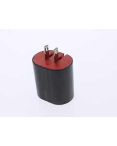 Verizon A-STOCK USB-A Wall Charger 3AMP Black/R4ed 