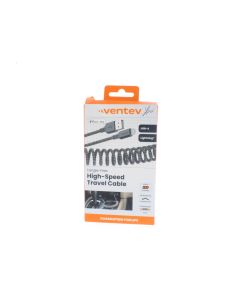 Ventev NEW Braided Cable USB-A To Lightning 1 Meter (3.2 ft) TANGLE Gray - (241091)